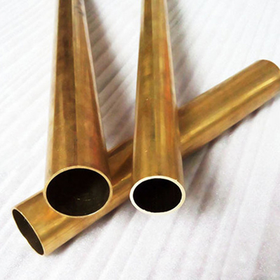 Tubo de bronze sem emenda ASTM C22000 99,9% H62 reto puro da precisão fino - tubo de cobre reto murado do ETP