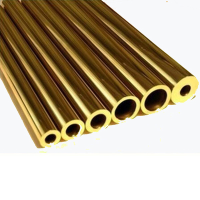 Tubo de bronze sem emenda ASTM C22000 99,9% H62 reto puro da precisão fino - tubo de cobre reto murado do ETP