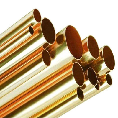 Tubo de bronze sem emenda ASTM C22000 99,9% H62 reto puro da precisão fino - tubo de cobre reto murado do ETP